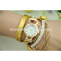 fashion teenage girl wrap women leather watch bracelet